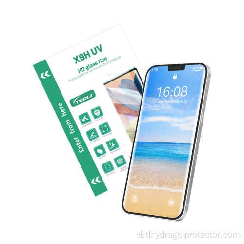 Phim bảo vệ bằng sợi kính UV cho điện thoại cong